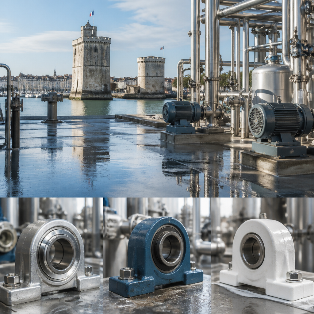 Paliers industriels à La Rochelle : inox, fonte ou résine selon votre environnement ?